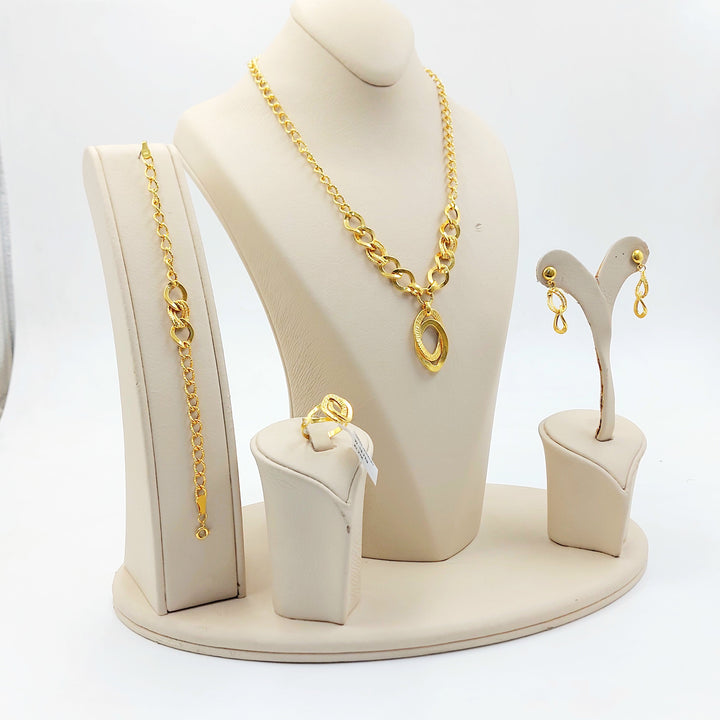 21K طقم جنزير-مجوهرات الشيخ سعيد-Saeed Jewelry 