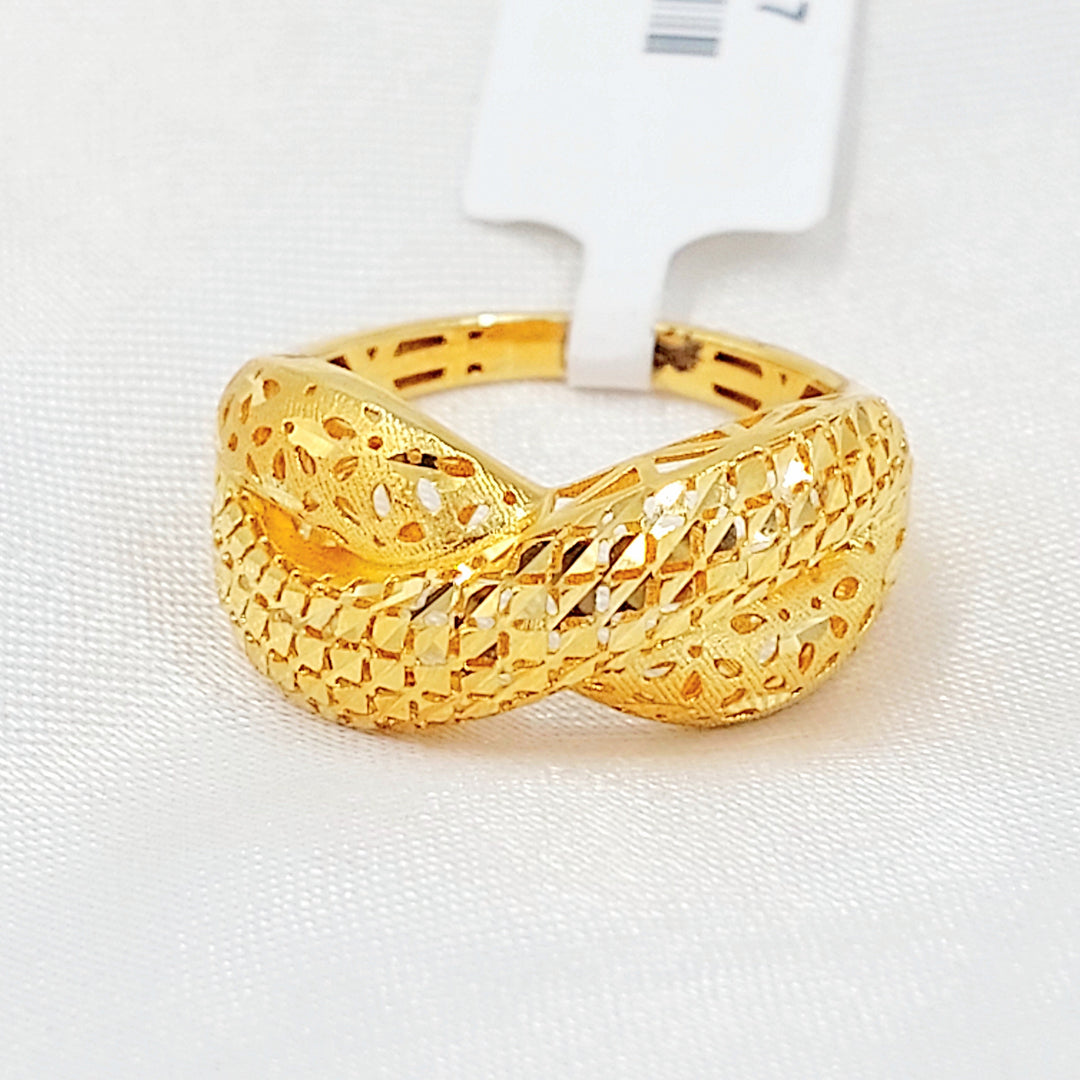 Deluxe Ring Made of 21K Gold by Saeed Jewelry 