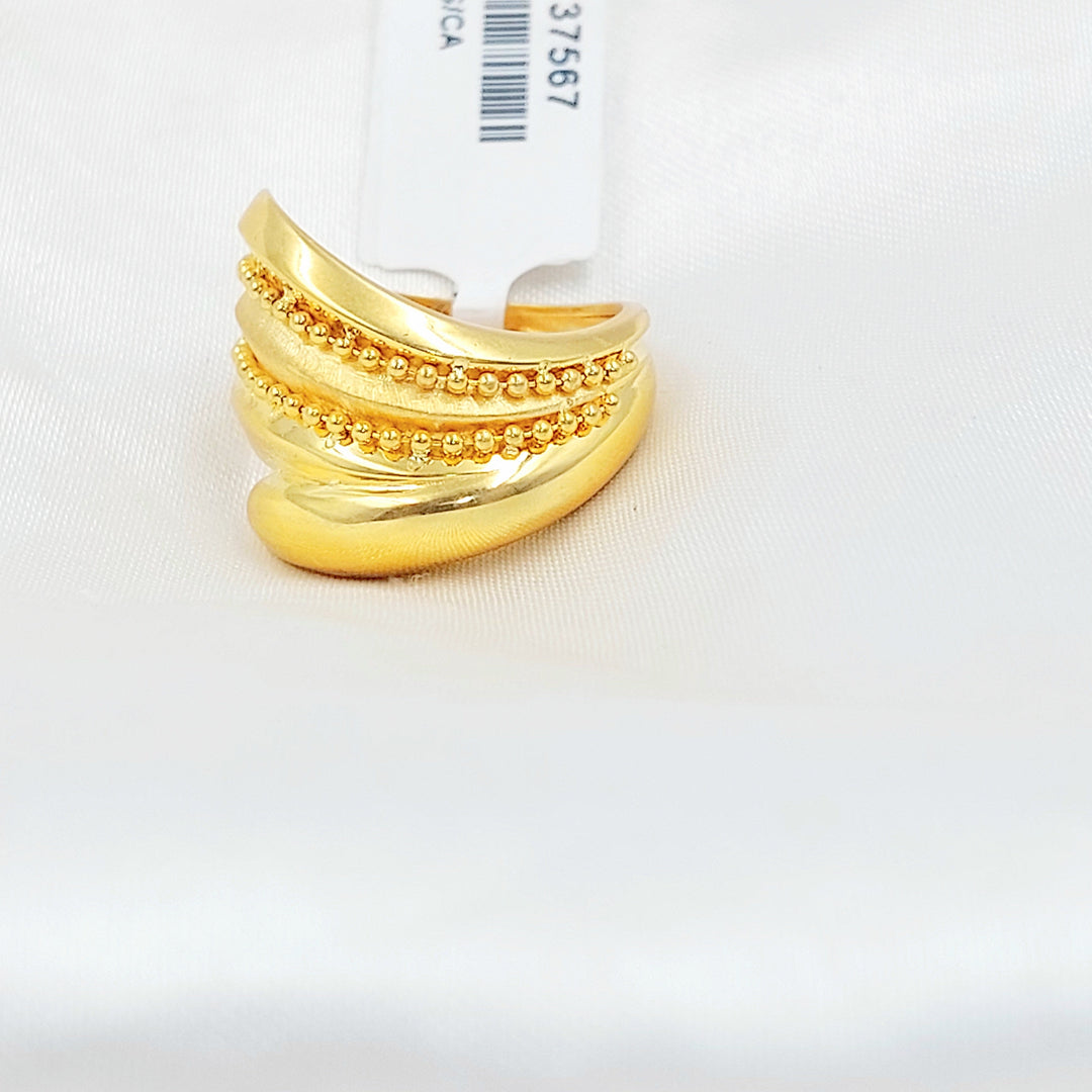 Zircon Studded Cuban Links Ring
