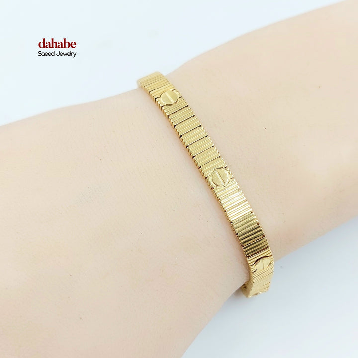 21K اسوارة فيجارو اكسترا-مجوهرات الشيخ سعيد-Saeed Jewelry 