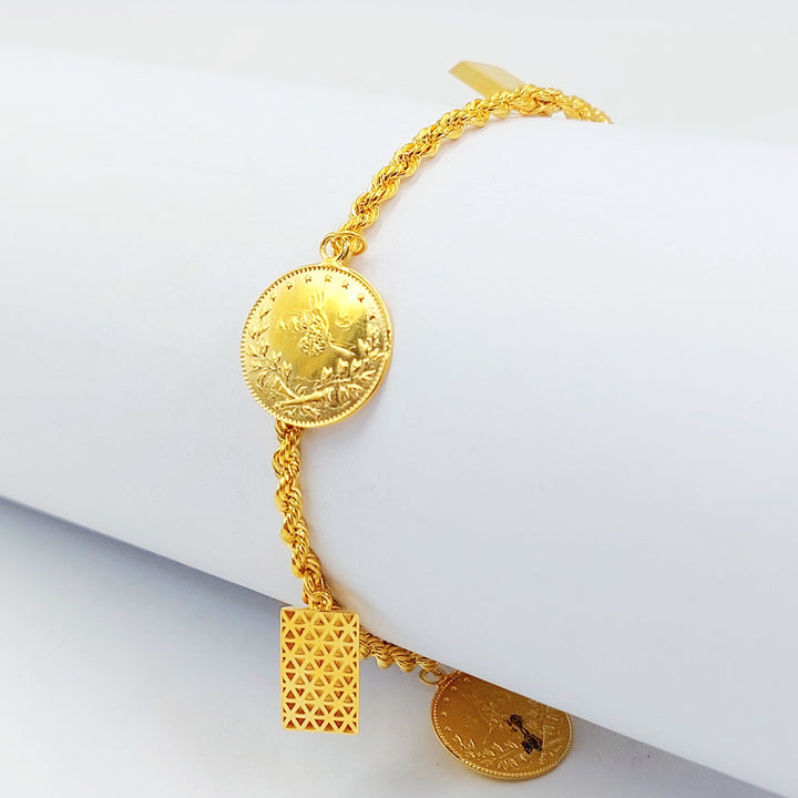 Dandash Bracelet Made of 21K Gold by Saeed Jewelry 