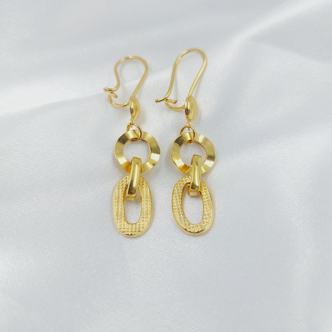 21K حلق شنكل-مجوهرات الشيخ سعيد-Saeed Jewelry 