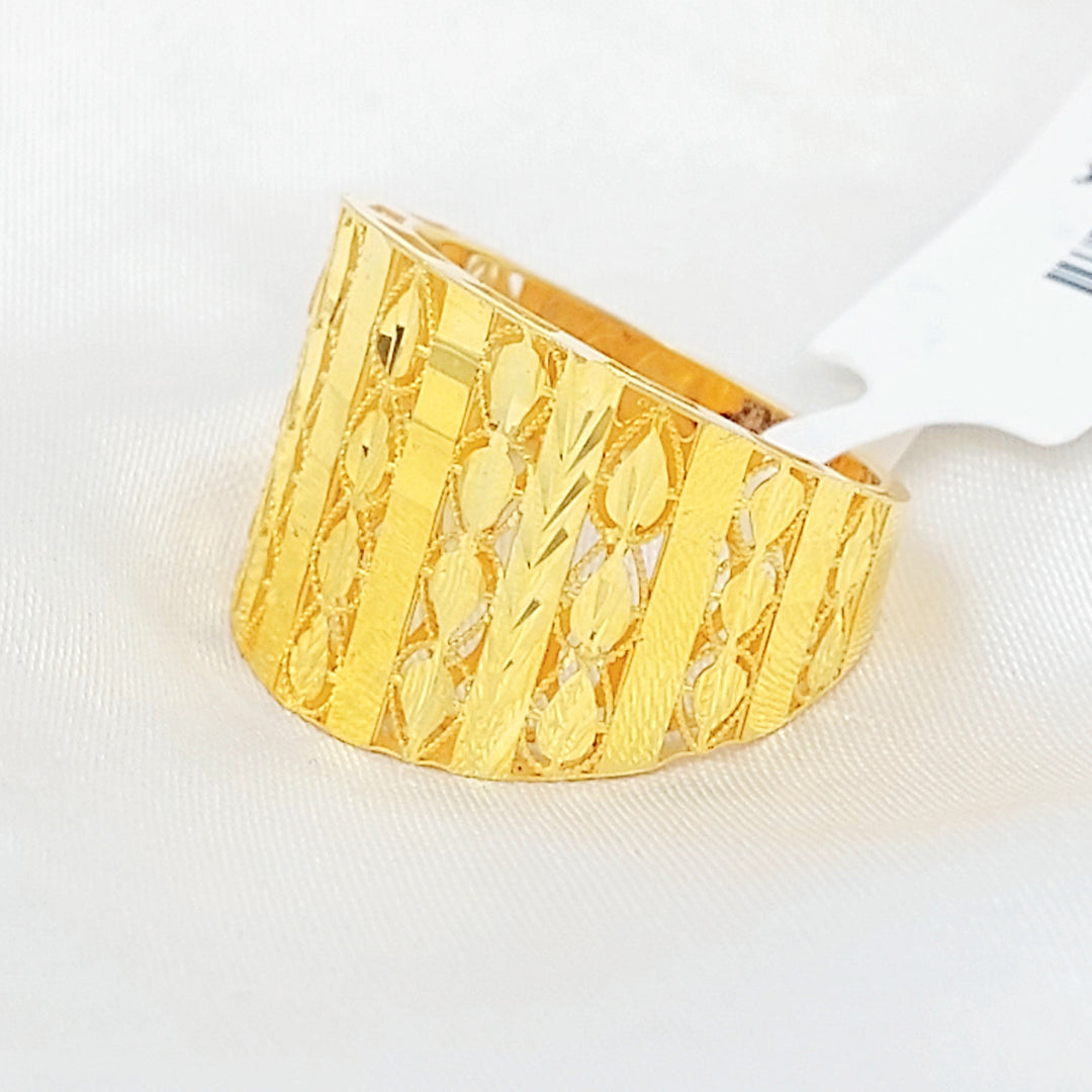 Deluxe Deluxe Ring Made of 21K Gold by Saeed Jewelry 