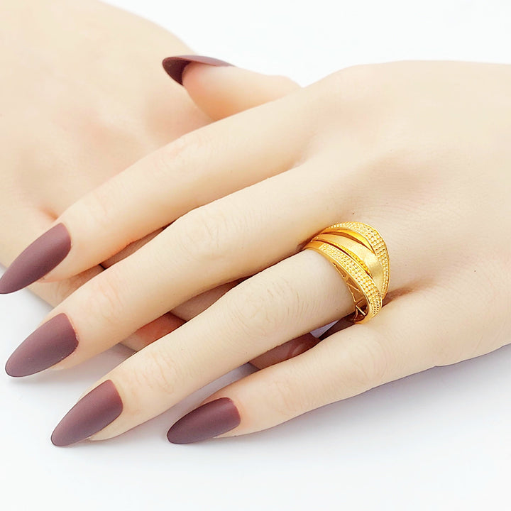 Engraved Pyramid Ring