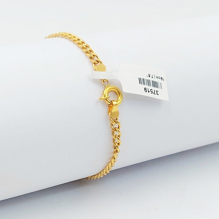 Print Rashadi Bracelet Made of 21K Gold by Saeed Jewelry 