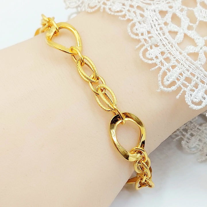 Deluxe Virna Bracelet Made of 21K Gold by Saeed Jewelry 
