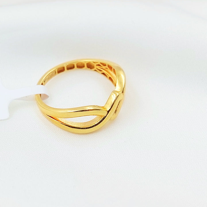 Light Deluxe Ring Made of 21K Gold by Saeed Jewelry 