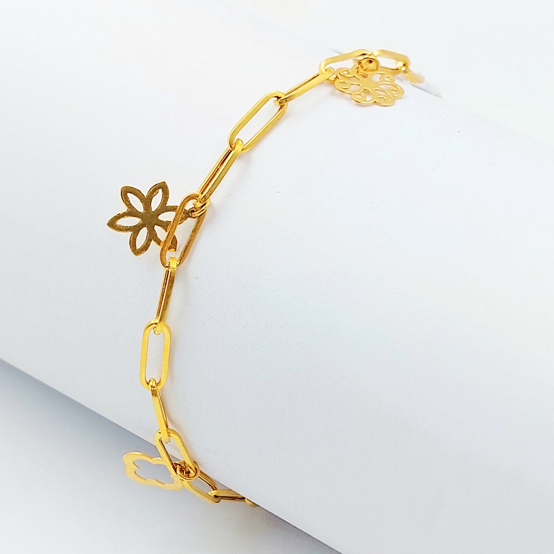 Dandash Bracelet Made of 21K Gold by Saeed Jewelry 