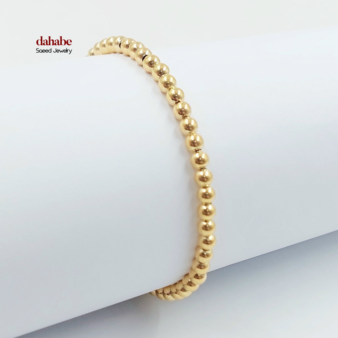 18K اسوارة طابات اكسترا-مجوهرات الشيخ سعيد-Saeed Jewelry 