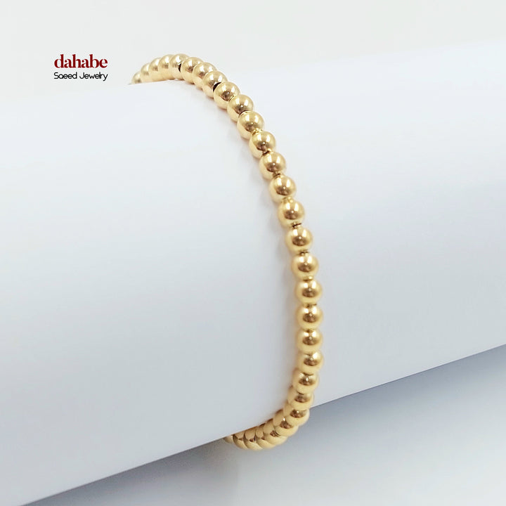 18K اسوارة طابات اكسترا-مجوهرات الشيخ سعيد-Saeed Jewelry 