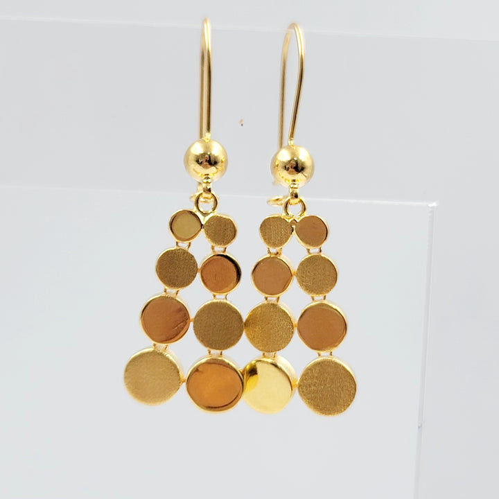 Deluxe Turkish Earrings Made of 21K Gold by Saeed Jewelry 