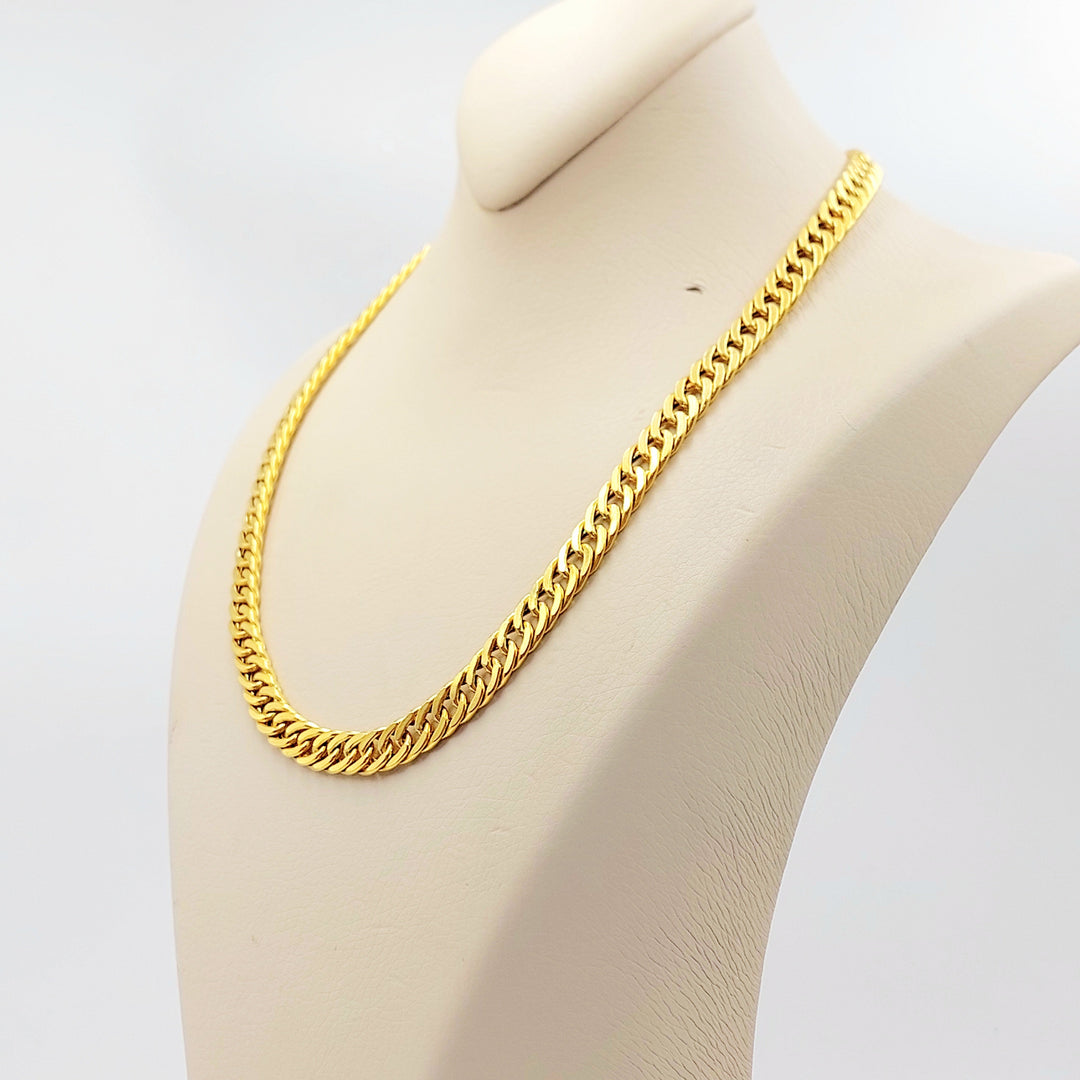 21K Gold Cuban Link Necklace