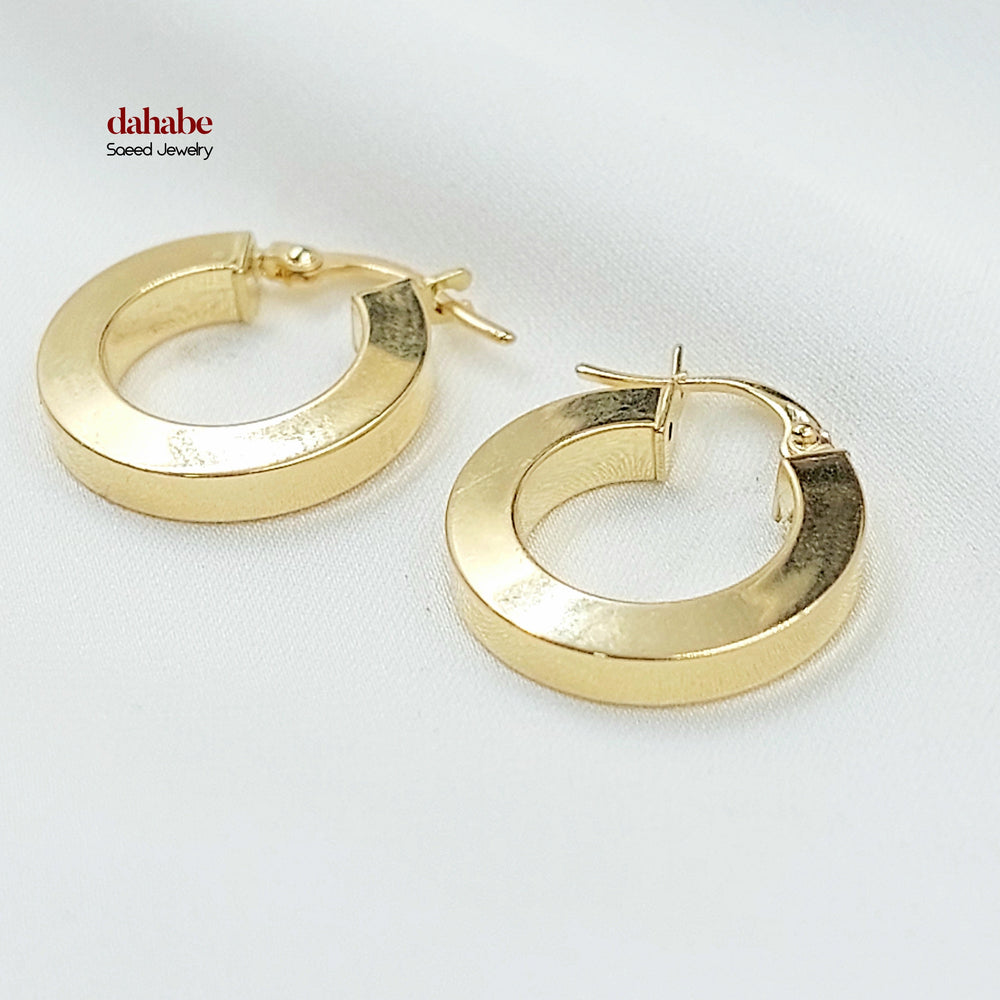 18K حلق ذبلة اكسترا-مجوهرات الشيخ سعيد-Saeed Jewelry 