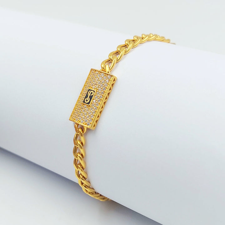 Zircon Studded Cuban Links Bracelet