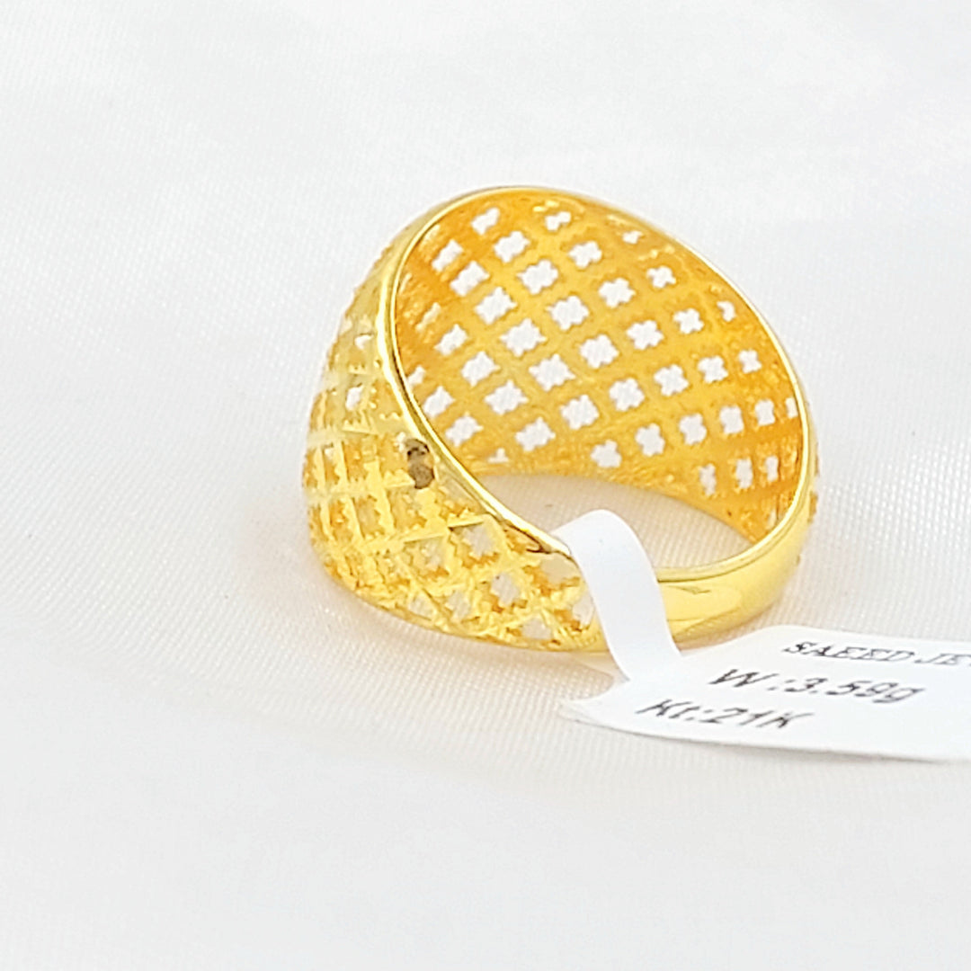Deluxe Ring Made of 21K Gold by Saeed Jewelry 