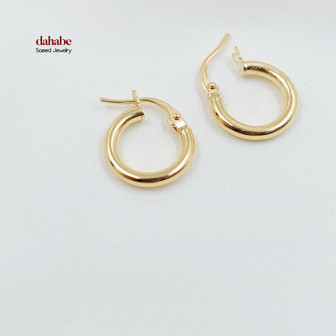 18K حلق ذبلة اطفال-مجوهرات الشيخ سعيد-Saeed Jewelry 