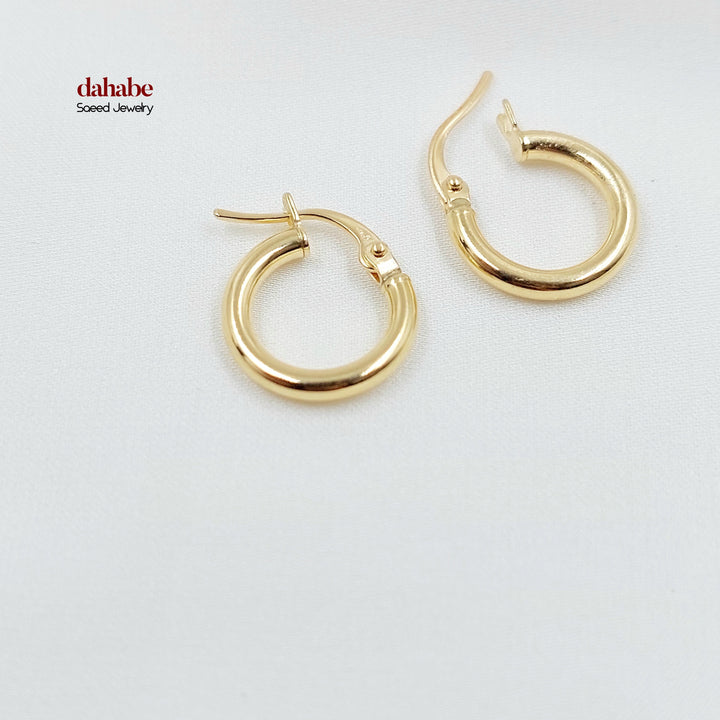 18K حلق ذبلة اطفال-مجوهرات الشيخ سعيد-Saeed Jewelry 