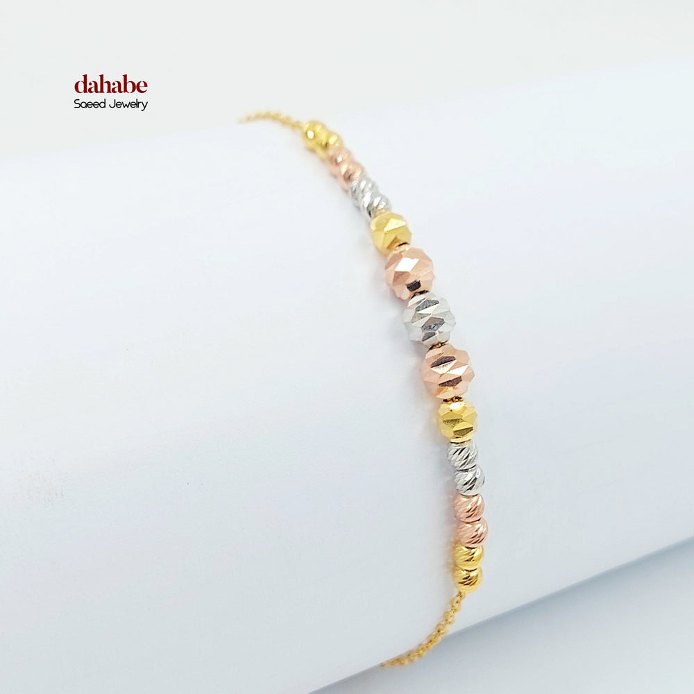 21K اسوارة طابات اكسترا-مجوهرات الشيخ سعيد-Saeed Jewelry 