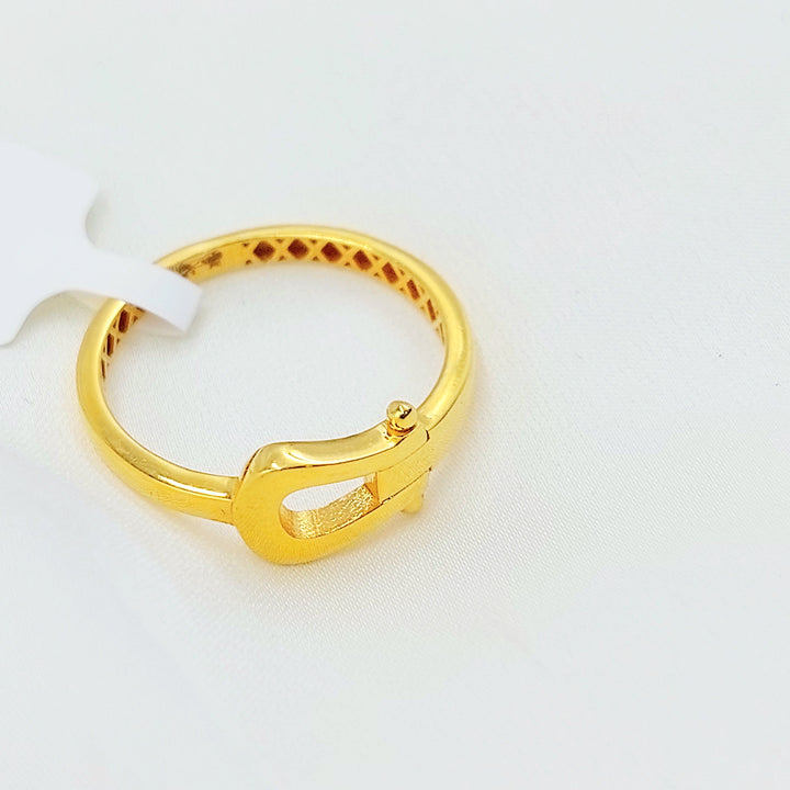 21K Gold Buckle Ring