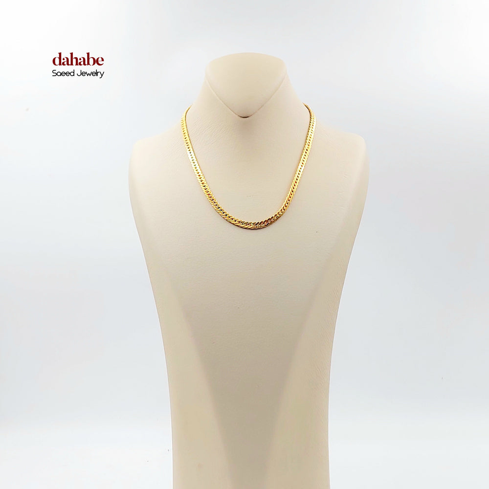 21K عقد جنزير-مجوهرات الشيخ سعيد-Saeed Jewelry 