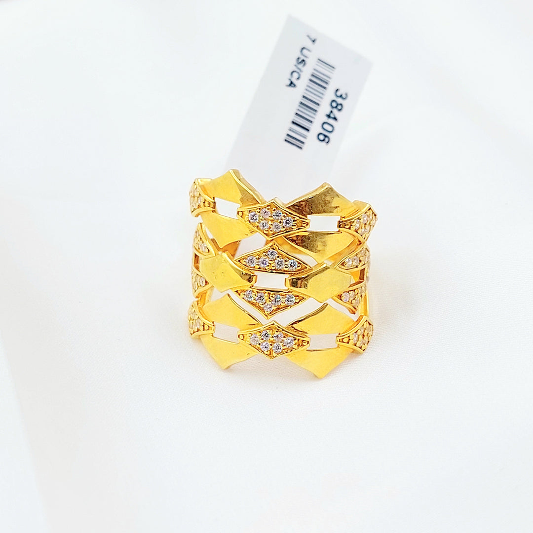 Zircon Studded Deluxe Ring