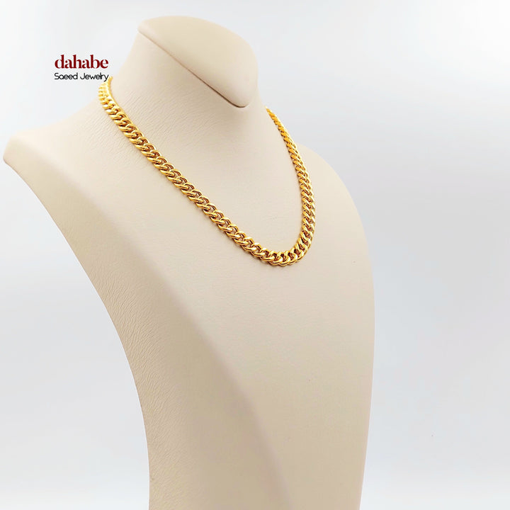 21K عقد جنزير-مجوهرات الشيخ سعيد-Saeed Jewelry 