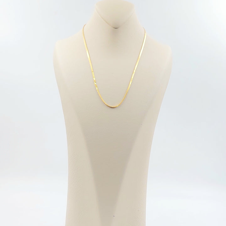 21K سنسال مبسط 2.5mm-مجوهرات الشيخ سعيد-Saeed Jewelry 