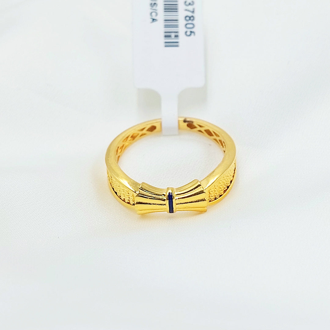 21K خاتم شكلة اكسترا-مجوهرات الشيخ سعيد-Saeed Jewelry 