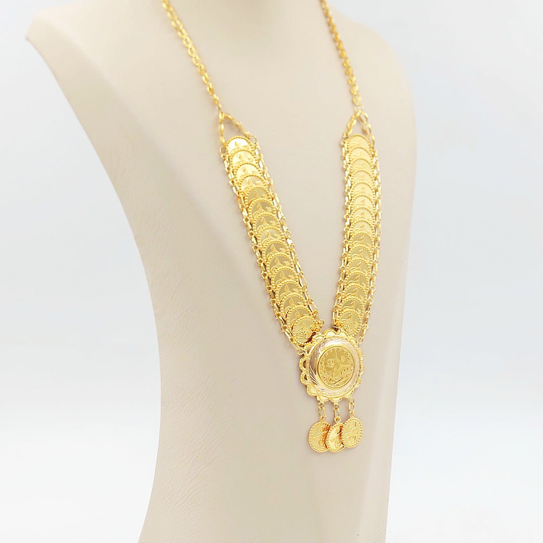Print Rashadi Necklace Made of 21K Gold by Saeed Jewelry 