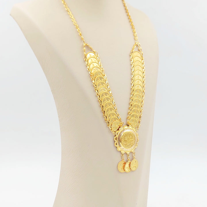 Print Rashadi Necklace Made of 21K Gold by Saeed Jewelry 