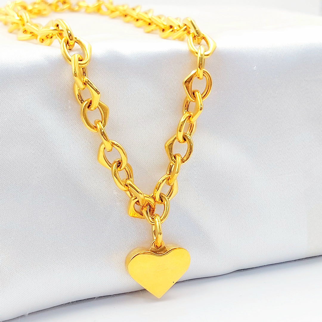 Heart Cuban Links Necklace