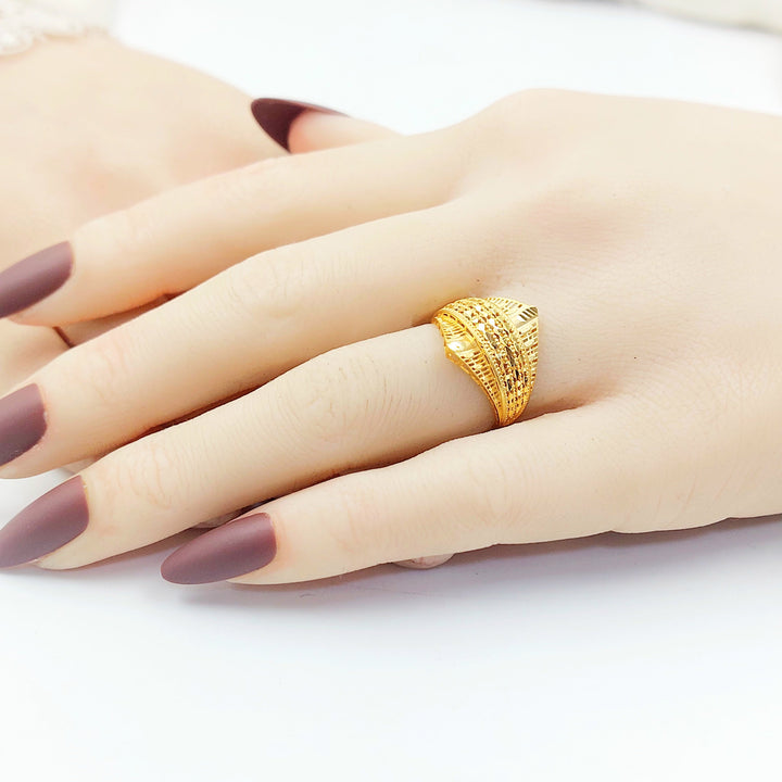 Deluxe Ring Made of 21K Gold by Saeed Jewelry 