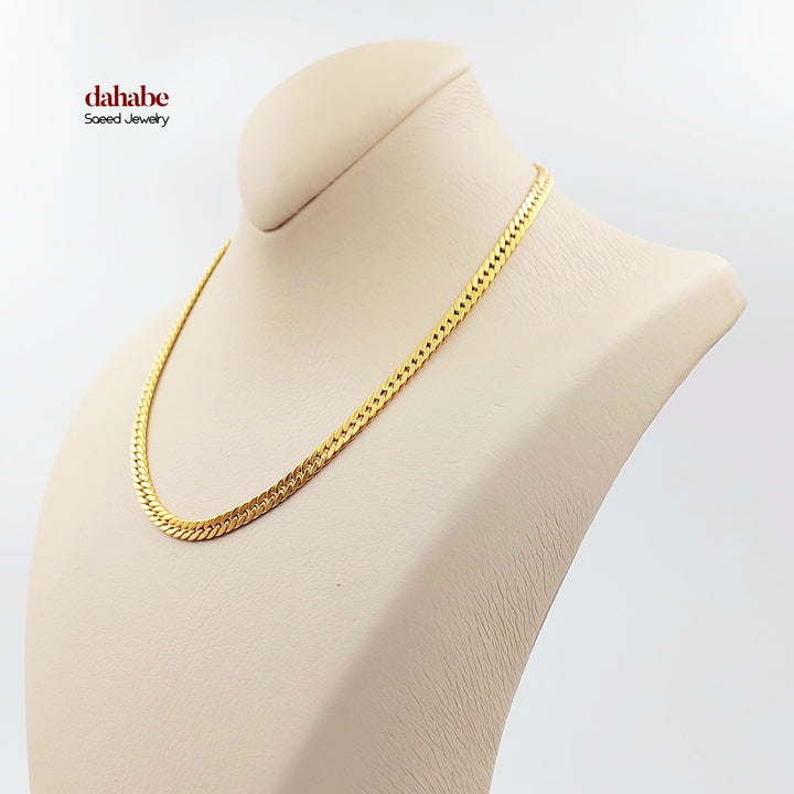 21K عقد جنزير-مجوهرات الشيخ سعيد-Saeed Jewelry 