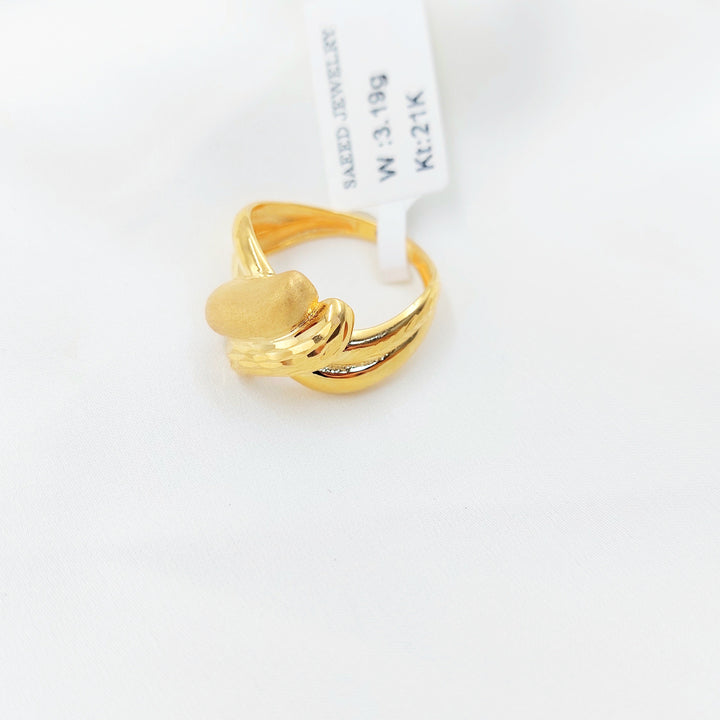 21K Gold Wave Wrap Ring
