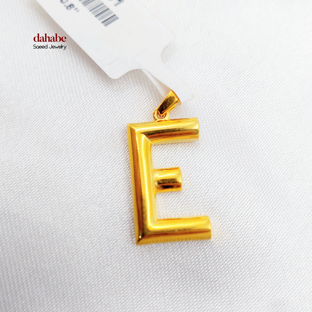 E Letter Pendant