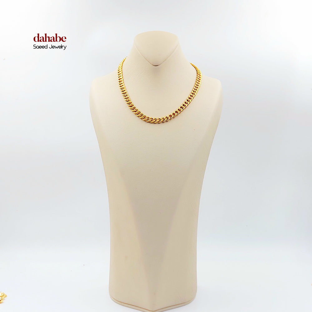21K عقد جنزير-مجوهرات الشيخ سعيد-Saeed Jewelry 