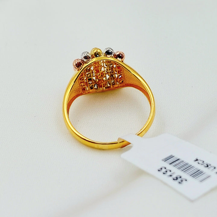 Deluxe Balls Ring Made of 21K Gold by Saeed Jewelry 