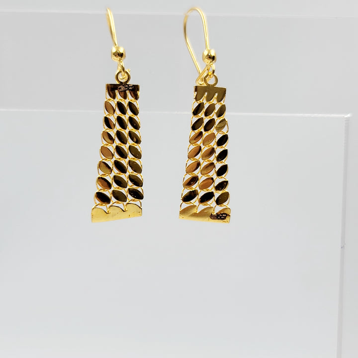 Deluxe Turkish Earrings Made of 21K Gold by Saeed Jewelry 