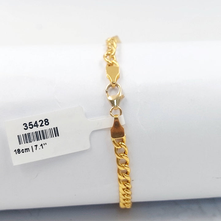 21K اسوارة لوزة-مجوهرات الشيخ سعيد-Saeed Jewelry 