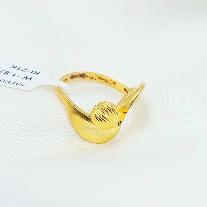 21K خاتم طابات اكسترا-مجوهرات الشيخ سعيد-Saeed Jewelry 