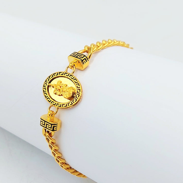 21K Gold Rosa Medallion Bracelet