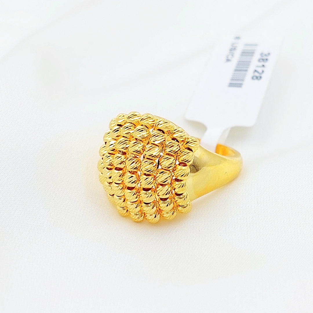 Deluxe Balls Ring Made of 21K Gold by Saeed Jewelry 