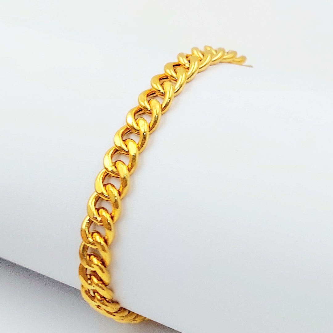 Deluxe Cuban Links Bracelet Made of 21K Gold by Saeed Jewelry 