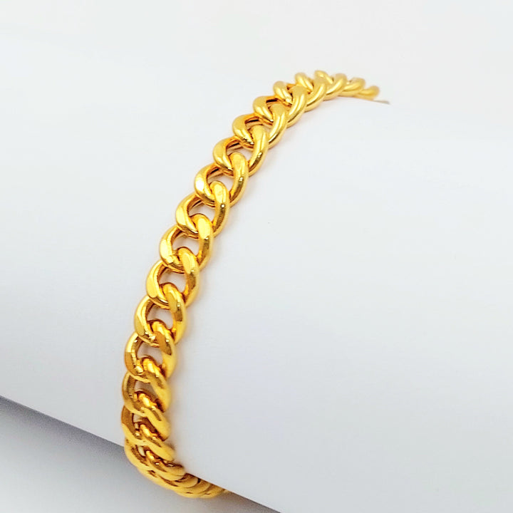 Deluxe Cuban Links Bracelet Made of 21K Gold by Saeed Jewelry 
