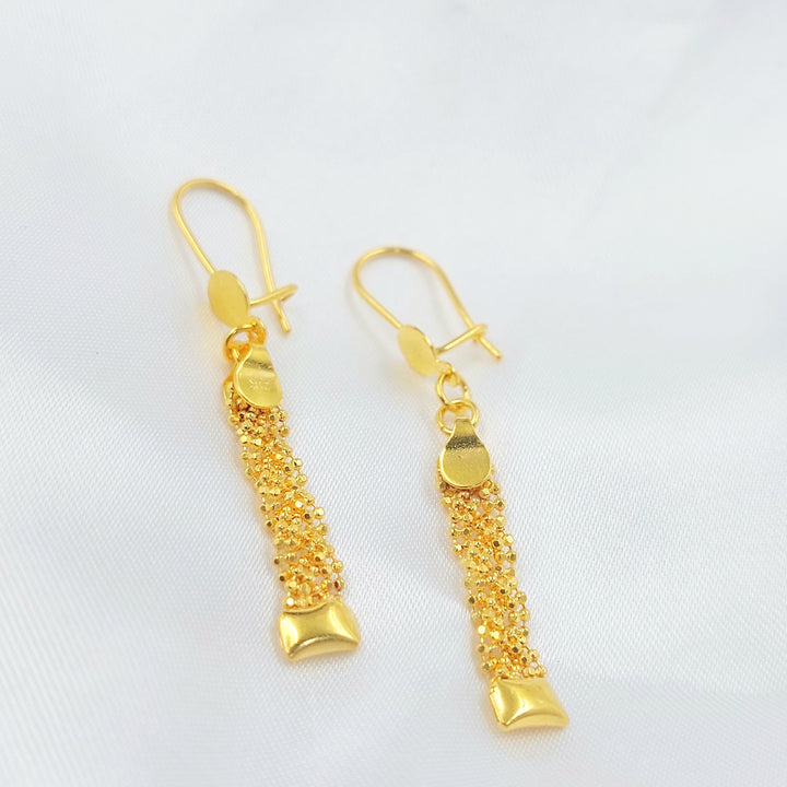 21K حلق فانسي اكسترا-مجوهرات الشيخ سعيد-Saeed Jewelry 