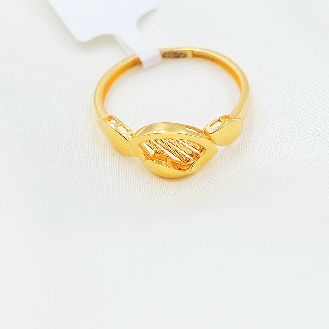 Light Deluxe Ring Made of 21K Gold by Saeed Jewelry 