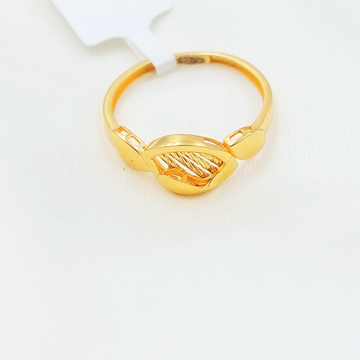 Light Deluxe Ring Made of 21K Gold by Saeed Jewelry 