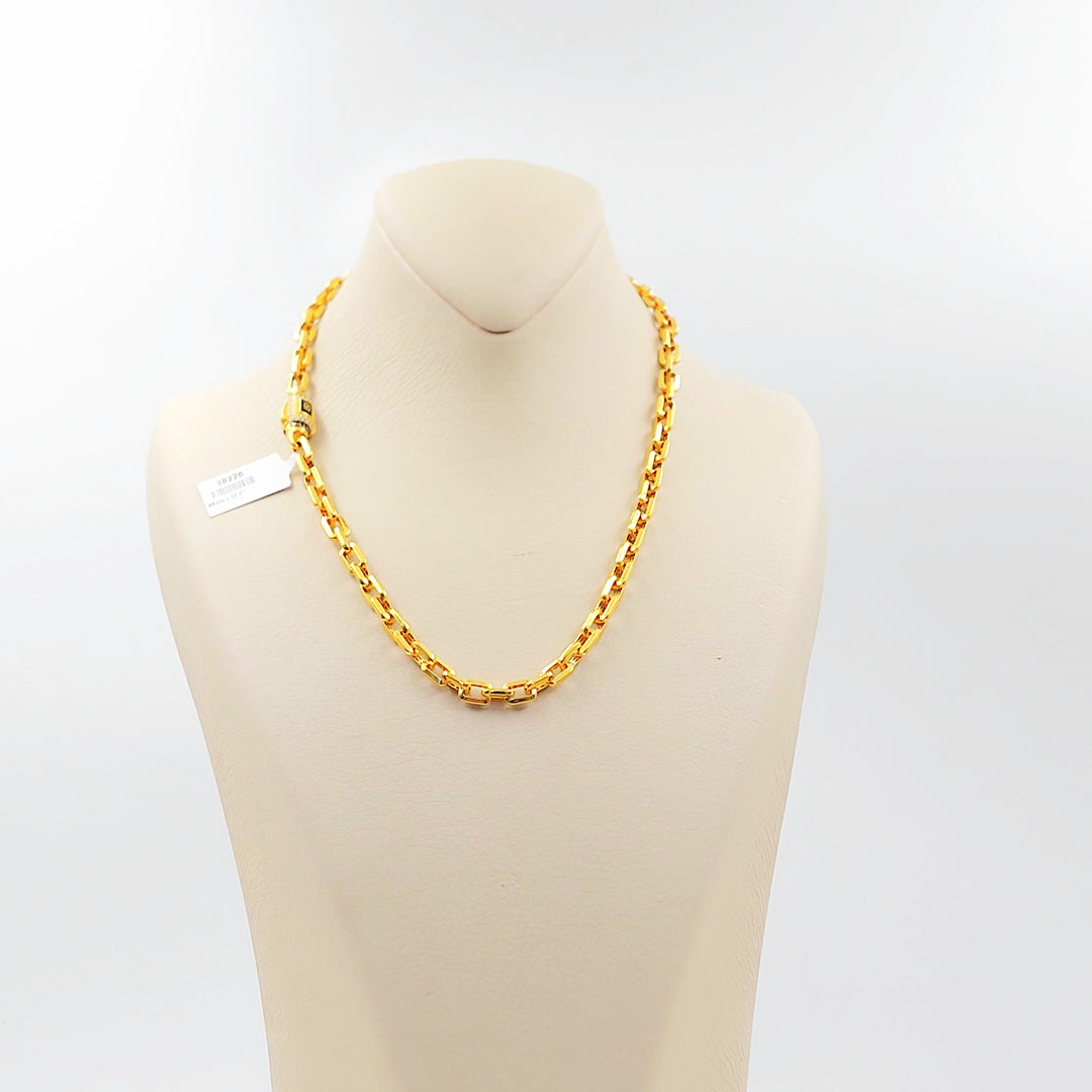 Zircon Studded Paperclip Necklace