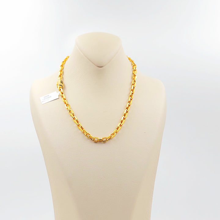 Zircon Studded Paperclip Necklace