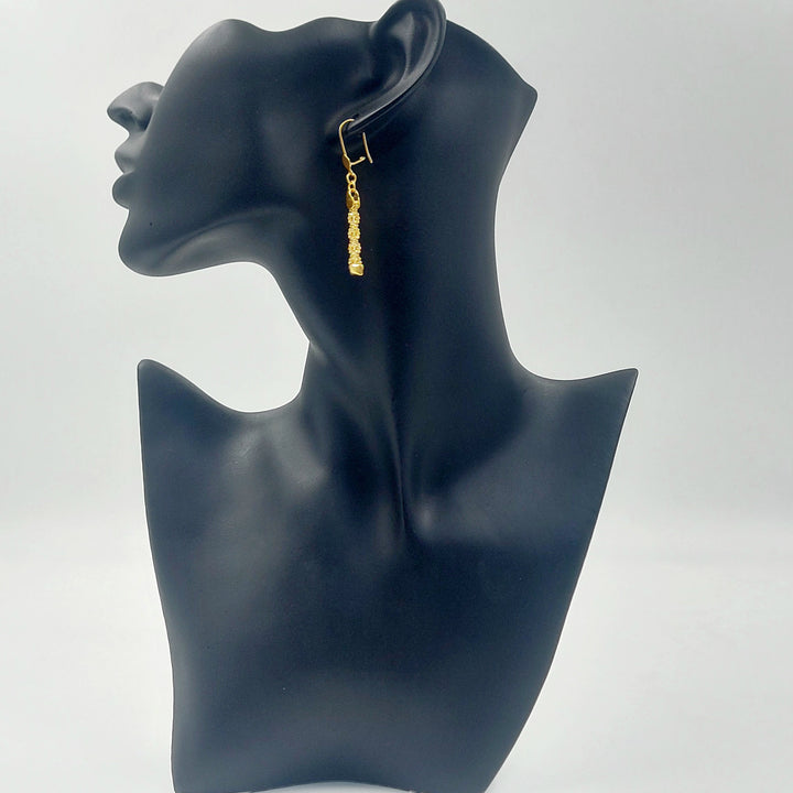 21K حلق فانسي اكسترا-مجوهرات الشيخ سعيد-Saeed Jewelry 